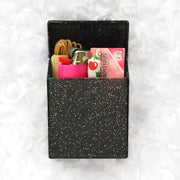 Travel Stash Case - Black Sparkle